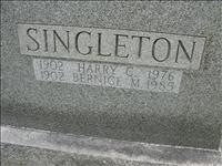 Singleton, Harry C. and Bernice M